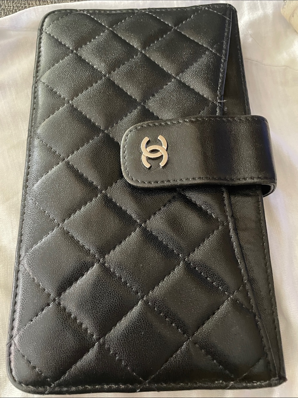 CHANEL Black Quilted Clutch